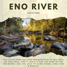 A beautiful community at the heart of all your passions a picture of a river with writing on a graphic